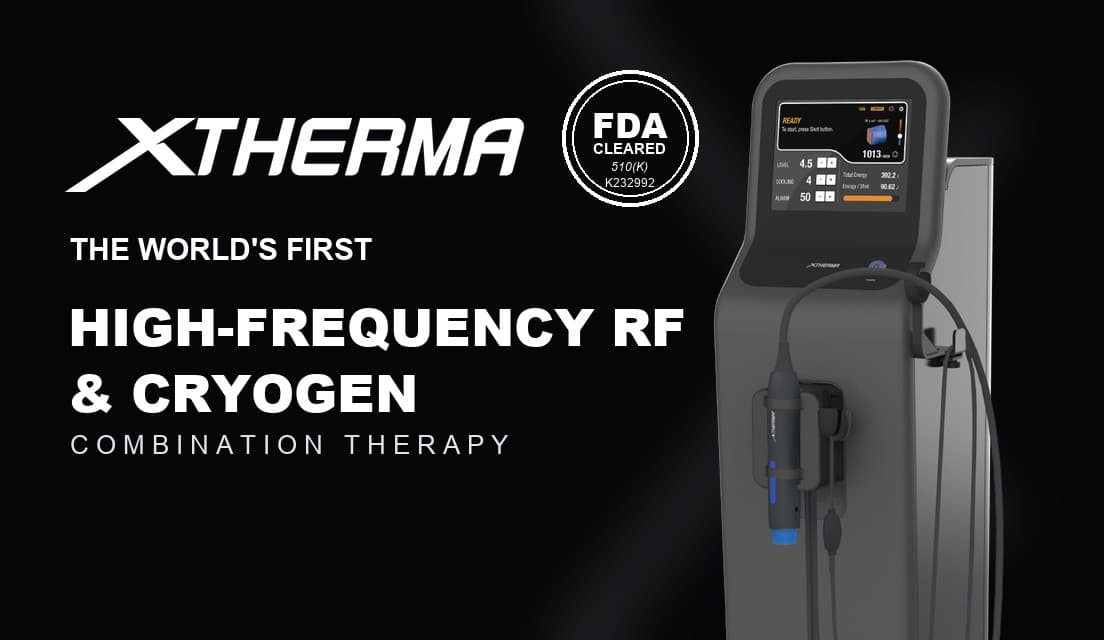 The XTherma device at Neoderma Anaheim — FDA 510(k)-cleared high-frequency RF and cryogen combination therapy system